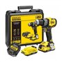 Stanley Κρουστικό Δραπανοκατσάβιδο Μπαταρίας Brushless 18V 2x2Ah SFMCD725D2K