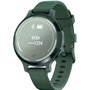 Garmin Lily 2 Active Aluminium 38mm Αδιάβροχο Smartwatch με Παλμογράφο (Jasper Green)