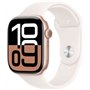 Apple Watch Series 10 Cellular Aluminium 42mm Αδιάβροχο με eSIM και Παλμογράφο (Rose Gold με Light Blush Sport Band (S/M))