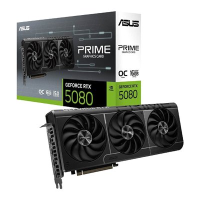 Asus GeForce RTX 5080 16GB GDDR7 Prime OC Κάρτα Γραφικών 90YV0LX0-M0NA00