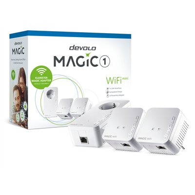 Devolo Magic 1 Powerline Τριπλού Kit για Ασύρματη Σύνδεση Wi‑Fi 4 και Θύρα Ethernet