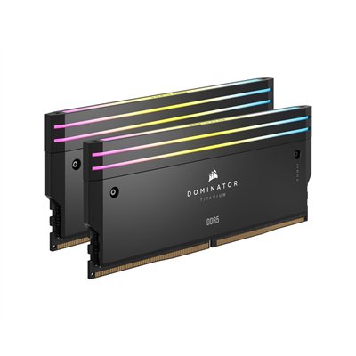 Corsair Dominator Titanium RGB XMP DDR5 64GB RAM με 2x32GB Modules και Ταχύτητα 6600 για Desktop CMP64GX5M2X6600C32