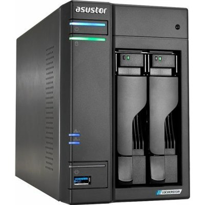Asustor Lockerstor 2 Gen2 (AS6702T) NAS Tower με 2 θέσεις για HDD/M.2/SSD και 2 θύρες Ethernet