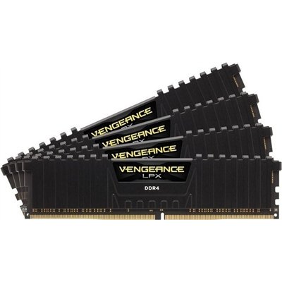 Corsair Vengeance LPX DDR4 64GB RAM με 4x16GB Modules και Ταχύτητα 2666 για Desktop CMK64GX4M4A2666C16