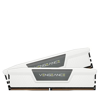 Corsair Vengeance White DDR5 32GB RAM με 2x16GB Modules και Ταχύτητα 5200 για Desktop CMK32GX5M2B6400C32W