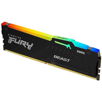 Kingston Fury Beast RGB DDR5 με Module 1x32GB και Ταχύτητα 5600 για Desktop KF556C36BBEA-32