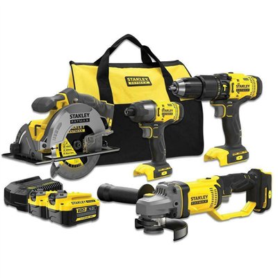 Stanley SFMCK469M2-QW Σετ Κρουστικό Δραπανοκατσάβιδο 18V με 2 Μπαταρίες 4Ah και Θήκη