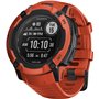 Garmin Instinct 2X Solar 50mm Αδιάβροχο Smartwatch με Παλμογράφο (Flame Red)