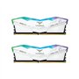 TeamGroup Delta RGB White DDR5 32GB RAM με 2x16GB Modules και Ταχύτητα 6000 για Desktop FF4D532G6000HC38ADC01