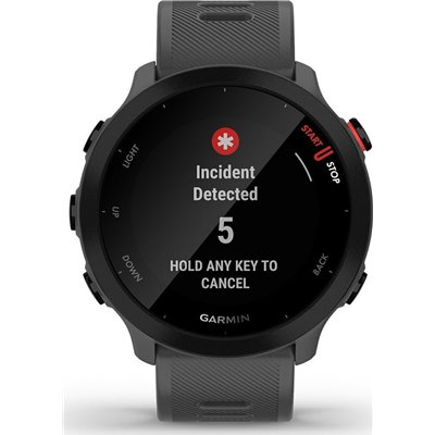 Garmin Forerunner 55 42mm Αδιάβροχο Smartwatch με Παλμογράφο (Monterra Grey)