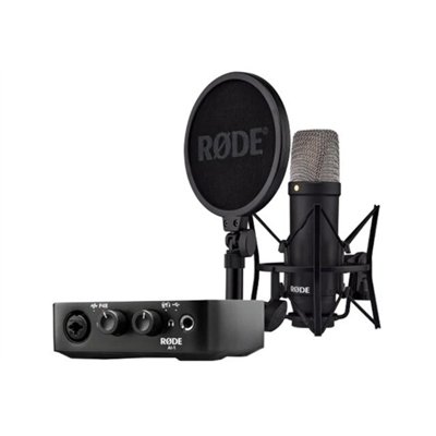 Rode NT1 Signature + AI-1 Studio Kit MK2 - Complete Studio Set Σετ Πυκνωτικό Μικρόφωνο με Καλώδιο XLR / USB Shock Mounted