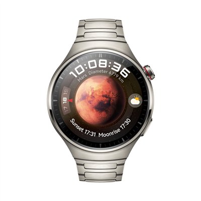 Huawei Watch 4 Pro Stainless Steel 48mm Αδιάβροχο με eSIM και Παλμογράφο (Titanium)