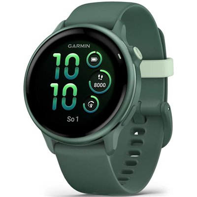 Garmin Vivoactive 6 Aluminium 42mm Αδιάβροχο Smartwatch με Παλμογράφο (Jasper Green)