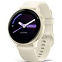 Garmin Vivoactive 6 Aluminium 42mm Αδιάβροχο Smartwatch με Παλμογράφο (Lunar Gold with Bone Band)
