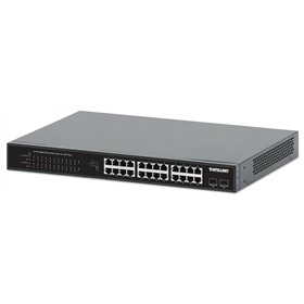 Intellinet 561891 Unmanaged L2 PoE+ Switch με 24 Θύρες Gigabit (1Gbps) Ethernet