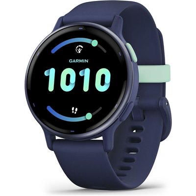 Garmin Vivoactive 5 Aluminium 42mm Αδιάβροχο Smartwatch με Παλμογράφο (Royal Blue)