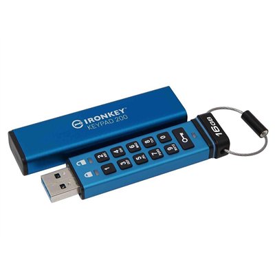 Kingston IronKey Keypad 16GB USB 3.2 Stick Μπλε