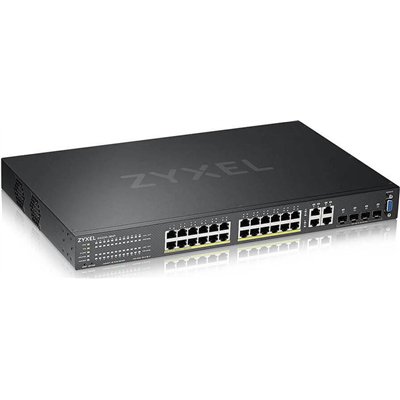 Zyxel GS2220-28HP Managed L2 PoE+ Switch με 24 Θύρες Gigabit (1Gbps) Ethernet και 4 SFP Θύρες