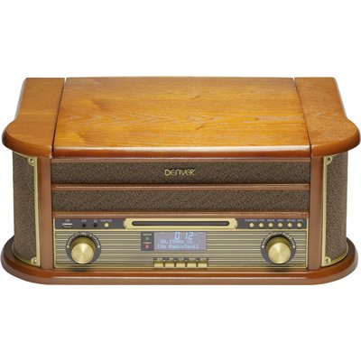 Denver MRD-51 111201210000 Πικάπ με Προενίσχυση και Ενσωματωμένα Ηχεία Καφέ