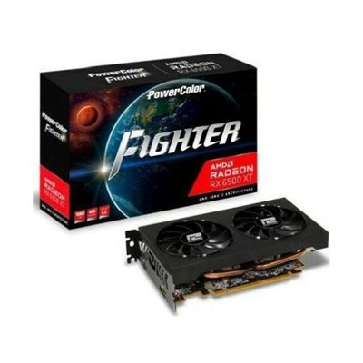 PowerColor Radeon RX 6500 XT 4GB GDDR6 Fighter Κάρτα Γραφικών AXRX 6500XT 4GBD6-DH/OC