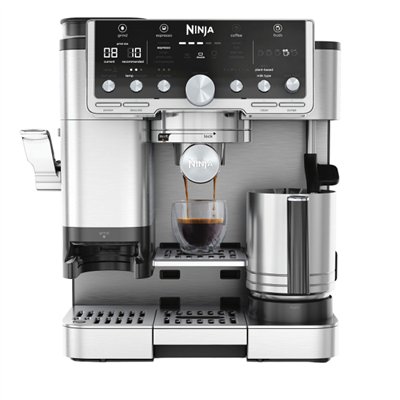 Ninja Αυτόματη Μηχανή Espresso 1650W Πίεσης 15bar για Cappuccino με Μύλο Άλεσης Καφέ ES701EU