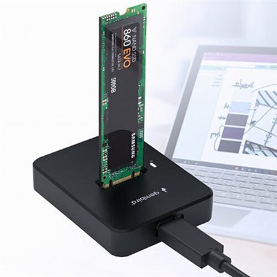 Gembird Docking Station Σκληρών Δίσκων PCIe/SATA M.2(2230)" / M.2(2242)" / M.2(2260)" / M.2(2280)" με σύνδεση USB-C (DD-U3M2)