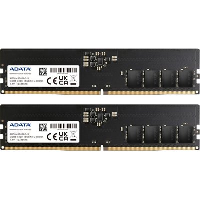 Adata DDR5 RAM με 2x16GB Modules και Ταχύτητα 4800 για Desktop AD5U480016G-DT