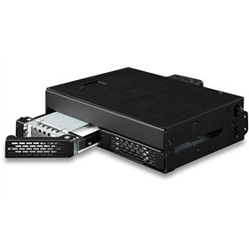 Icy Dock Θήκη για 2 Σκληρούς Δίσκους 2.5" SATA III NVME με σύνδεση U.2 MB105VP-B