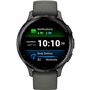 Garmin Venu 3S Stainless Steel 41mm Αδιάβροχο Smartwatch με Παλμογράφο (Slate Stainless Steel Bezel with Pebble Gray Case and Si