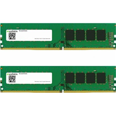 Mushkin Essentials DDR4 32GB RAM με 2x16GB Modules και Ταχύτητα 3200 για Desktop MES4U320NF16GX2