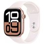 Apple Watch Series 10 Cellular Aluminium 46mm Αδιάβροχο με eSIM και Παλμογράφο (Rose Gold με Light Blush Sport Band - M/L)