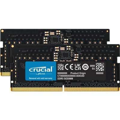 Crucial DDR5 16GB RAM με 2x8GB Modules και Ταχύτητα 5600 για Laptop CT2K8G56C46S5