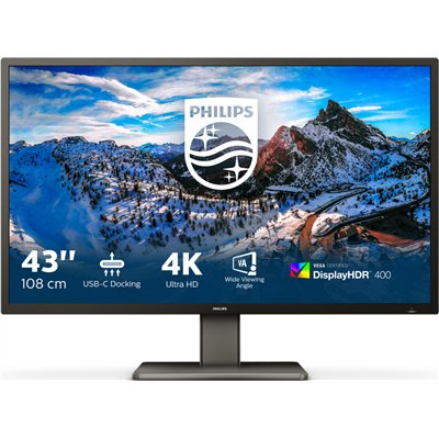 Philips 439P1 VA HDR Monitor 42.5" 4K 3840x2160 με Χρόνο Απόκρισης 4ms GTG