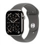 Apple Watch Series 11 Cellular Titanium 42mm Αδιάβροχο με eSIM και Παλμογράφο (Natural Titanium Case with Stone Grey Sport Band 