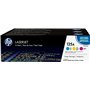 HP 125A Γνήσιο Multipack Toner Laser Εκτυπωτή Κυανό/Κίτρινο/Ματζέντα 3τμχ (CF373AM)