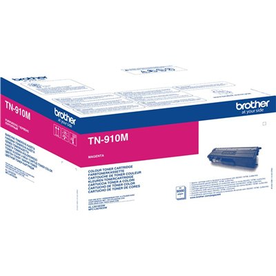 Brother TN-910M Γνήσιο Toner Laser Εκτυπωτή Ματζέντα 9000 Σελίδων (TN-910M)