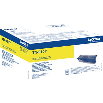 Brother TN-910Y Γνήσιο Toner Laser Εκτυπωτή Κίτρινο 9000 Σελίδων (TN-910Y)