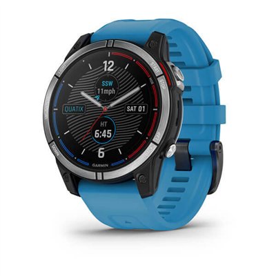 Garmin Quatix 7 Stainless Steel 47mm Αδιάβροχο Smartwatch με Παλμογράφο (Marine)