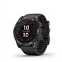 Garmin Fenix 7X Pro Solar Stainless Steel 51mm Αδιάβροχο Smartwatch με Παλμογράφο (Slate Grey with Black Band)