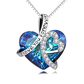 Kami Idea Αγάπη Βενετίας Γυναικείο Κολιέ με Κρυστάλλους Swarovski Καρδιά