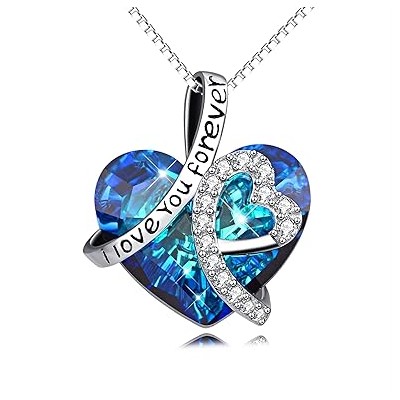 Kami Idea Αγάπη Βενετίας Γυναικείο Κολιέ με Κρυστάλλους Swarovski Καρδιά