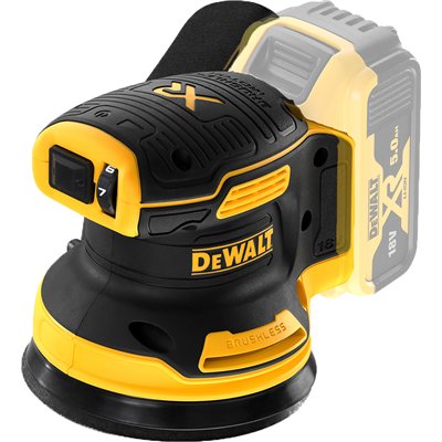 Dewalt DCW210N-XJ Έκκεντρο Τριβείο 125mm Μπαταρίας 18V Solo με Ρύθμιση Ταχύτητας και με Σύστημα Αναρρόφησης