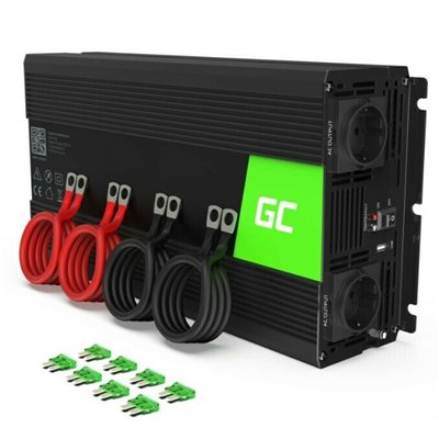 Green Cell Inverter Αυτοκινήτου για Μετατροπή 12V DC σε 230V AC με 1xUSB INV12