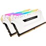 Corsair Vengeance RGB Pro White DDR4 32GB RAM με 2x16GB Modules και Ταχύτητα 3200 για Desktop CMW32GX4M2E3200C16W