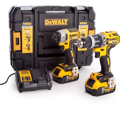 Dewalt DCK266P2T Σετ Κρουστικό Δραπανοκατσάβιδο & Παλμικό Κατσαβίδι Brushless 18V με 2 Μπαταρίες 5Ah και Θήκη