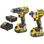 Dewalt DCK268P2T Σετ Δραπανοκατσάβιδο & Μπουλονόκλειδο 18V με 2 Μπαταρίες 5Ah και Θήκη