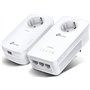 TP-LINK TL-WPA8631P KIT v4 Powerline Διπλό για Ασύρματη Σύνδεση Wi‑Fi 5 με Passthrough Πρίζα και 3 Θύρες Gigabit Ethernet