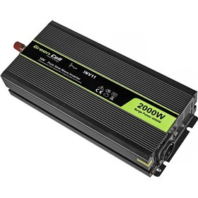 Green Cell INV11 Inverter Αυτοκινήτου Καθαρού Ημιτόνου 4000W για Μετατροπή 12V DC σε 230V AC με 1xUSB INV11
