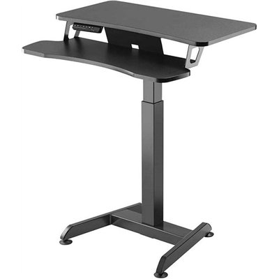 Ηλεκτρικό Γραφείο Ξύλινο Black με Μεταλλικά Πόδια & Ρυθμιζόμενο Ύψος 80x40x72εκ. MC-835