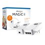 Devolo Magic 2 LAN Triple (8510) Powerline Διπλού Kit για Ενσύρματη Σύνδεση με Passthrough Πρίζα και 3 Θύρες Gigabit Ethernet
